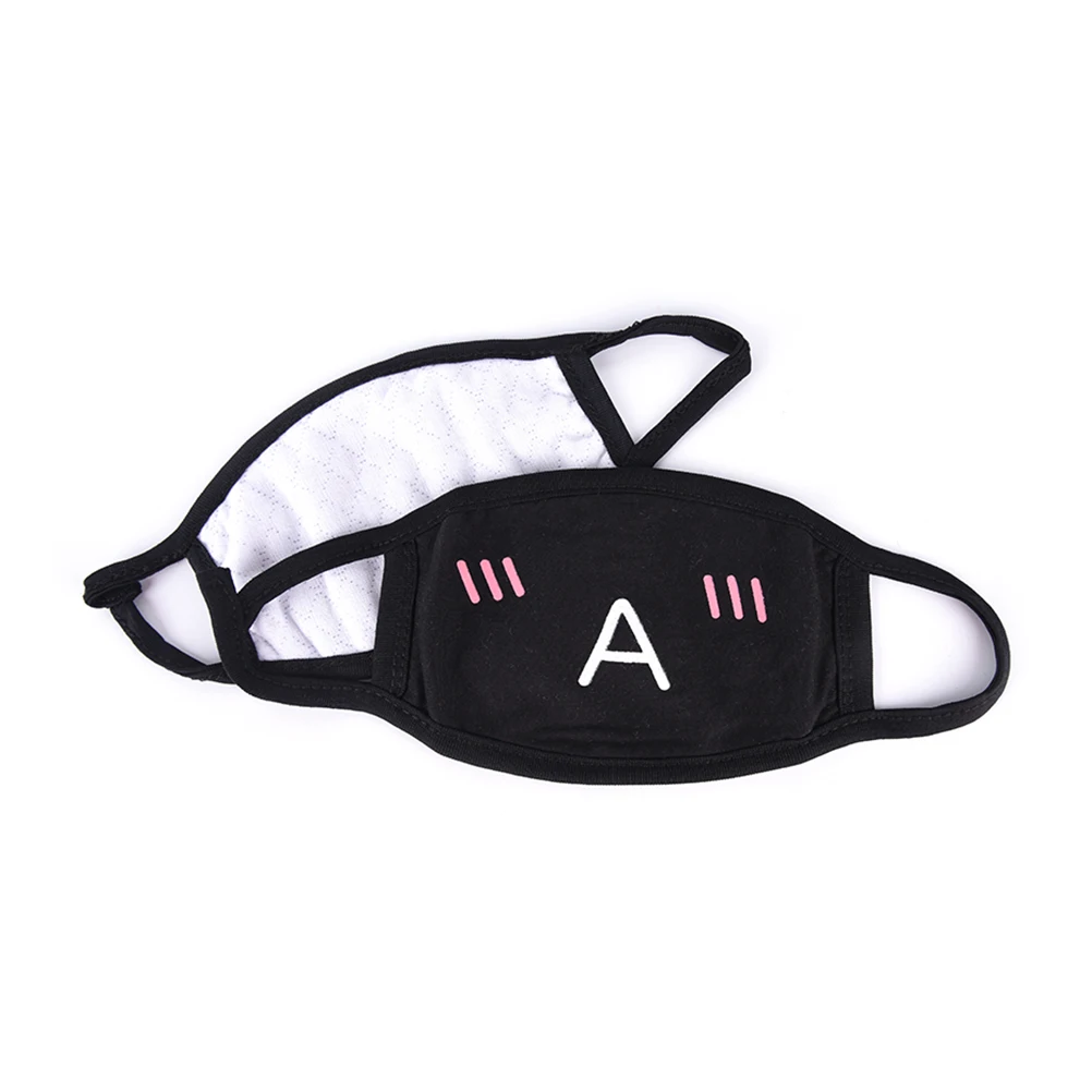 1PC Baumwolle Staubdicht Mund Gesicht Maske Unisex Koreanischen Stil Kpop Schwarz Bär Radfahren Anti-Staub Baumwolle Gesichts Schutz abdeckung Masken