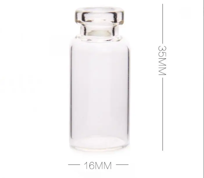 10PCS 16*35mm 2ml Small Drift Bottle Glass Jars Decor DIY Container Mini Message Vials Ornaments Cork Stopper Wishing Bottles