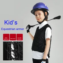 Детская Верхняя безопасность для верховой езды, Конный жилет, гибкий защитный жилет для тела, снаряжение для верховой езды, дышащий