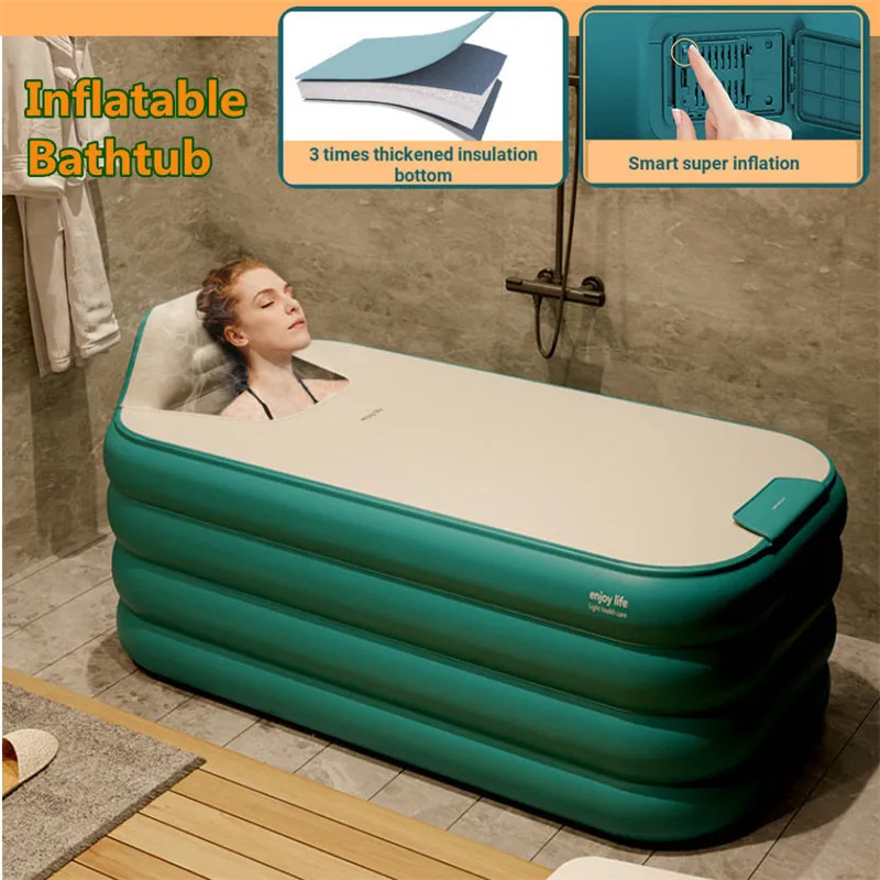 Basenera Inflable Automomatica Inteligente Para Adultos, Baurera Plegable Para Apartamento Muslimpara Aire Libre, 1,3/1,4