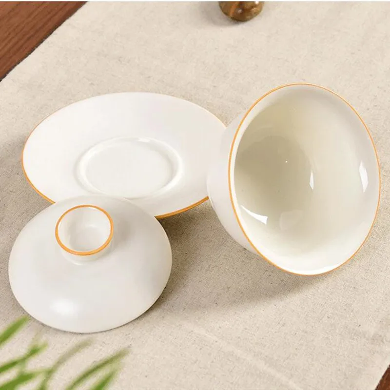Китайские традиции gai wan Чай набор керамический чайный набор кунг-фу gaiwan Чай горшок фарфоровый набор для путешествий красивые и чайный набор