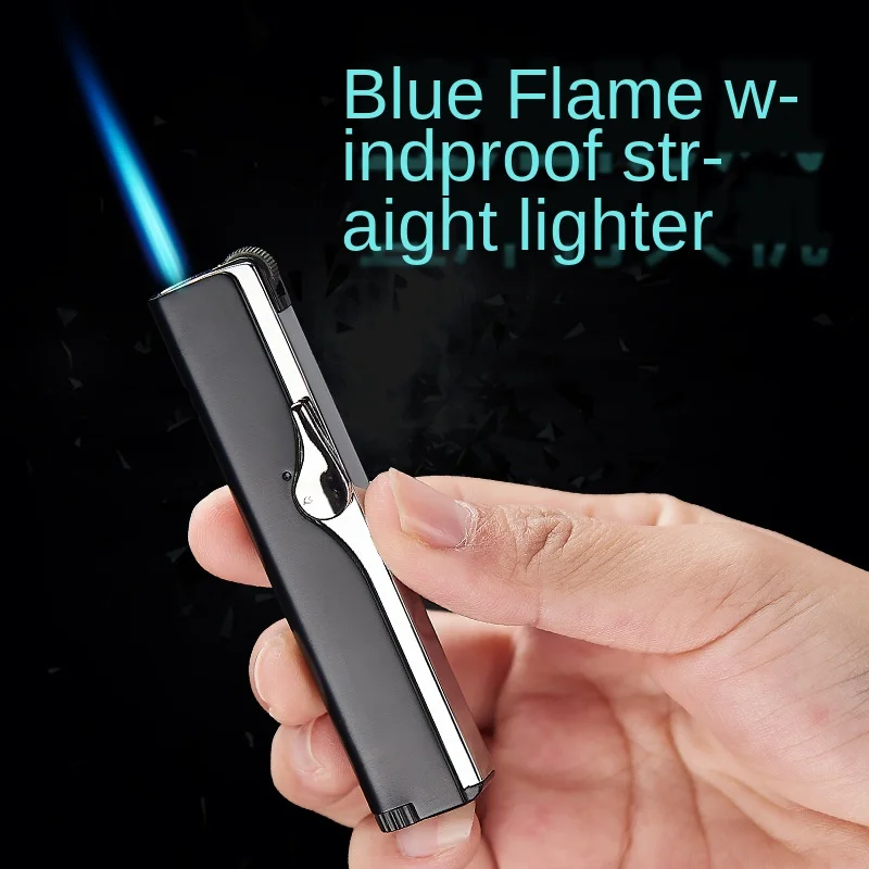 Network hong cayi Gas Cigarette Lighter Douyin Celebrity Style Inflatable Windproof Straight | Дом и сад