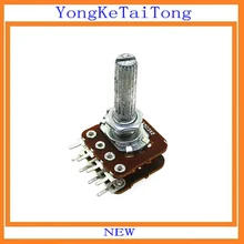 1 шт. WH148 16 Тип звука потенциометр громкости двойной 8 футов с центральный кран B50K B100K 50K 100K