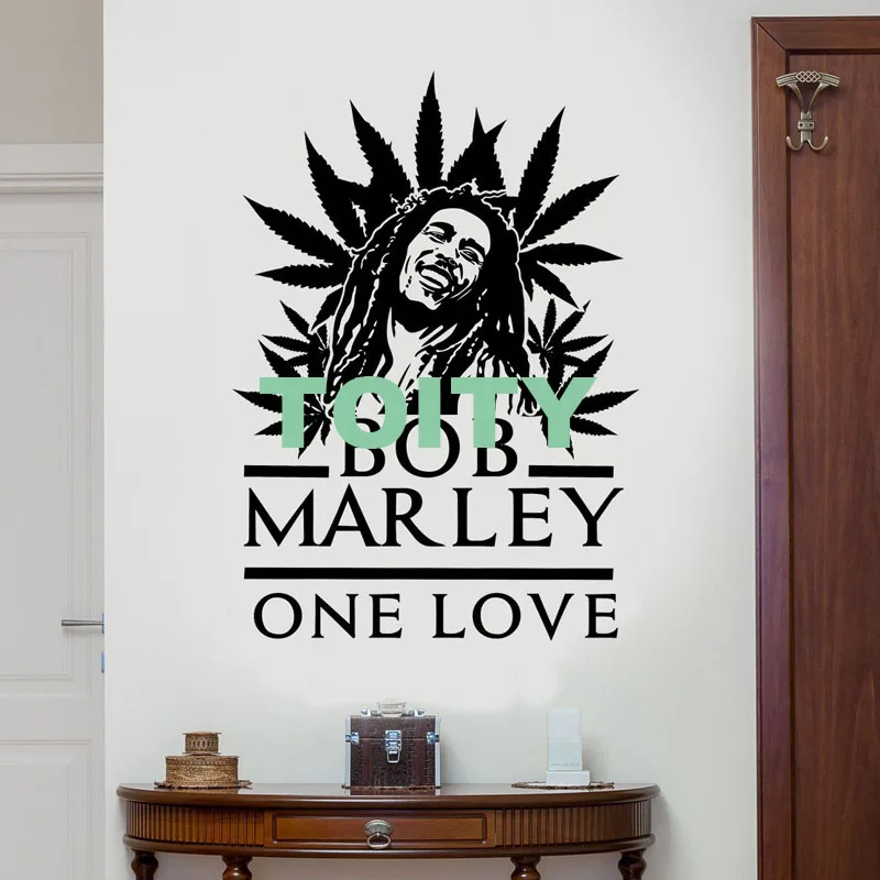 29 дизайнов Боб Марли регги раста Лев Сион плакат One Love Виниловая наклейка для стены Искусство дома комнаты декоративная Фреска - Цвет: H78cm x W56cm