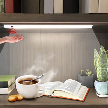 

Hand Sweep Motion Sensor LED Desk Lamp 12V Bar Light Table Lamp for Bedside Book Reading Study Office Work Children Night Light