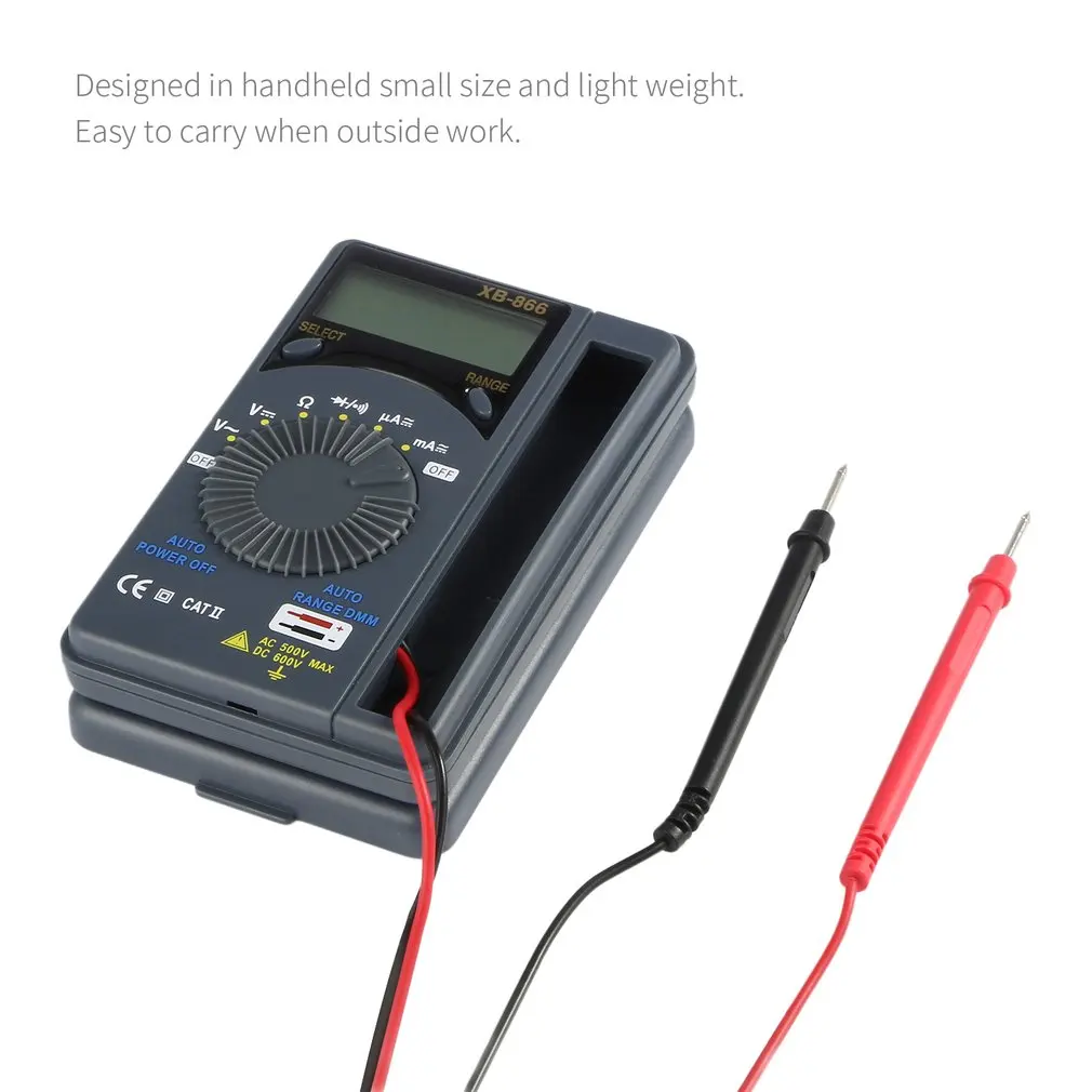 LCD Mini Auto Range AC/DC Pocket Digital Multimeter Voltmeter Tester Tool 44 