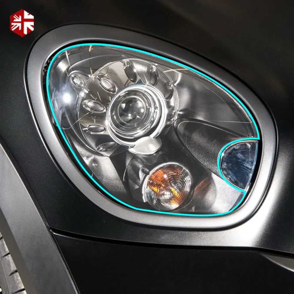 2 шт., защитная пленка для автомобильных фар, прозрачное восстановление, ТПУ наклейка для MINI Countryman R60 Cooper S One JCW, аксессуары