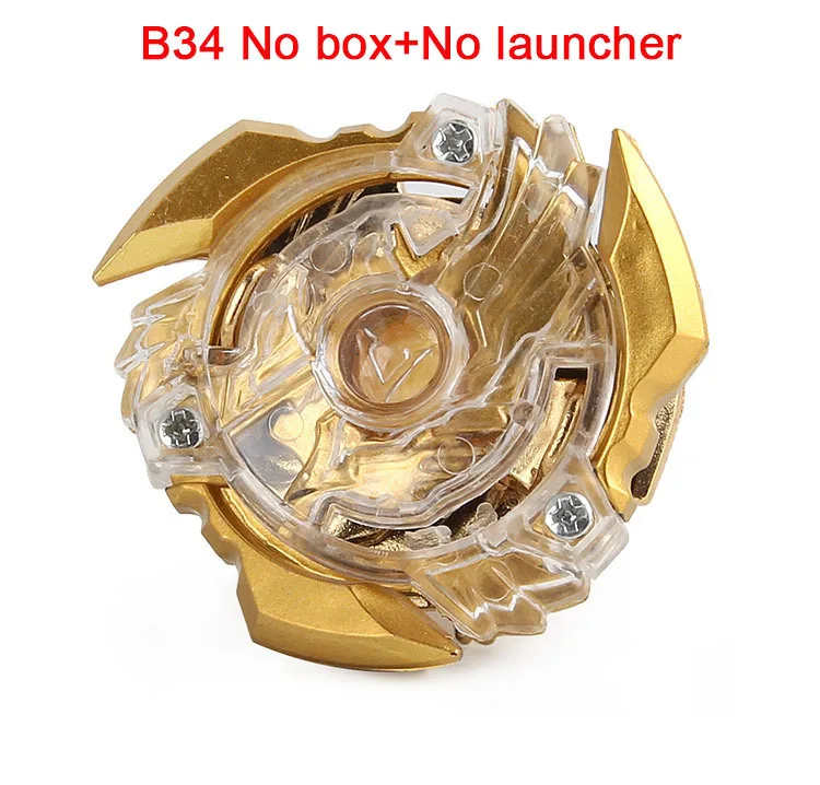 Последние Beyblade Burst оптом золото гироскоп Металл Fusion высокая производительность без пускового устройства Bayblade лезвия для ребенка подарок - Цвет: Gold b34