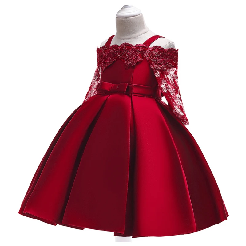 Платье для маленьких девочек 3-10 лет; Летнее Детское атласное платье с вышивкой; Одежда для девочек; платье для дня рождения; элегантные платья принцессы для малышей