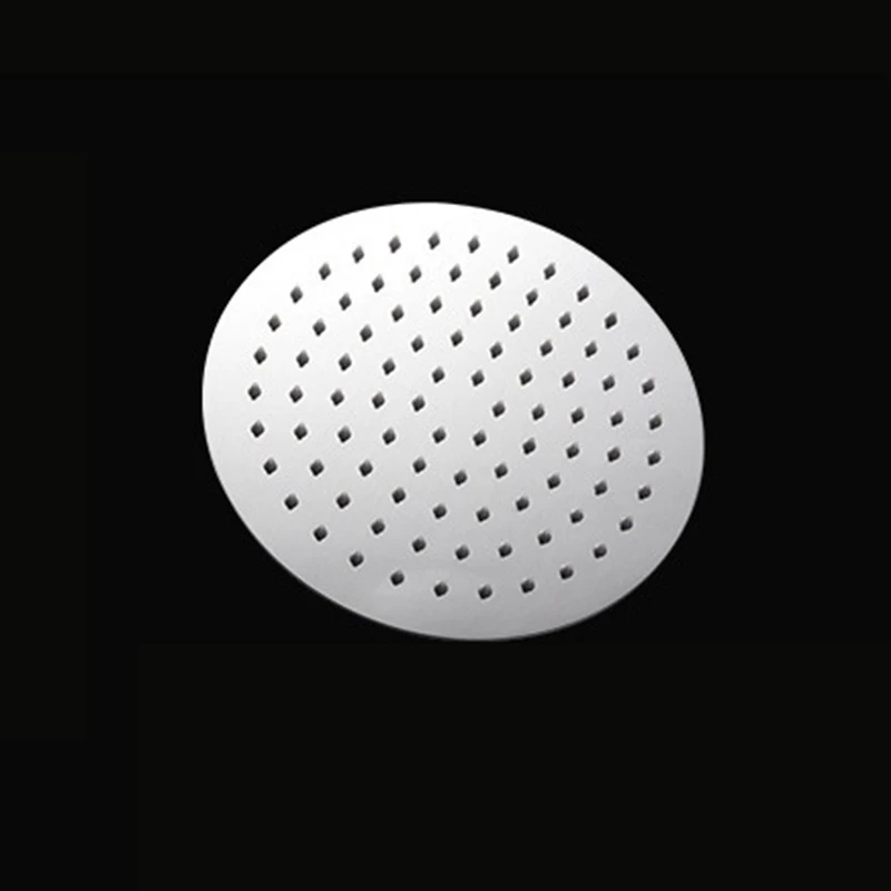 

Stainless Steel Shower Head 10/8inches 1/2inches Home Bathroom Top Sprayer Round Thin Rainfall Shower Head