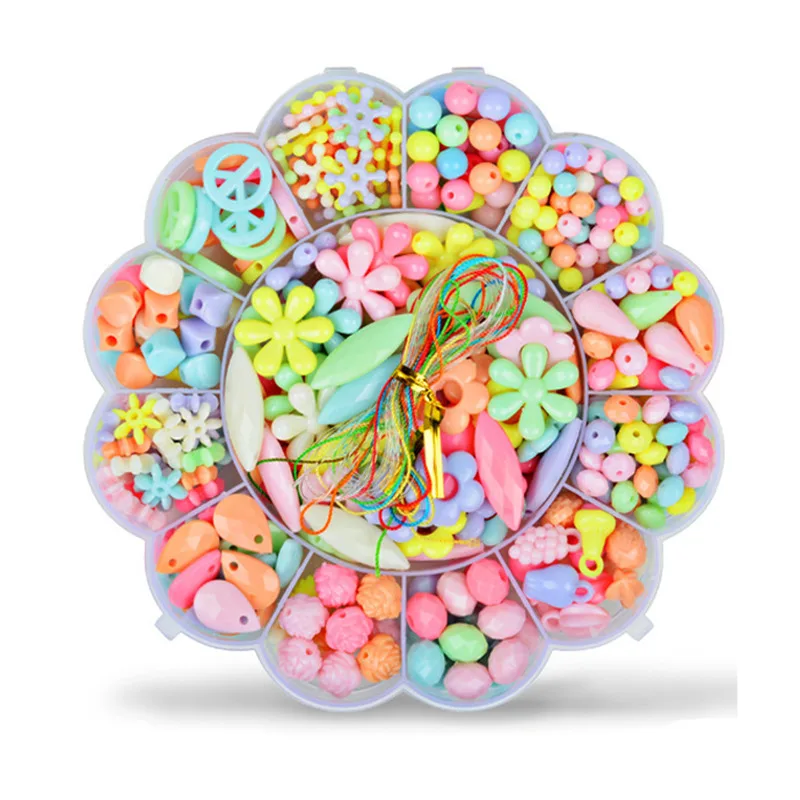 13 слотов ювелирные изделия делая игрушки ручной работы бисером развивающие аксессуары набор для детей Девочка Дети Gfits - Цвет: CZ-13MH-QS