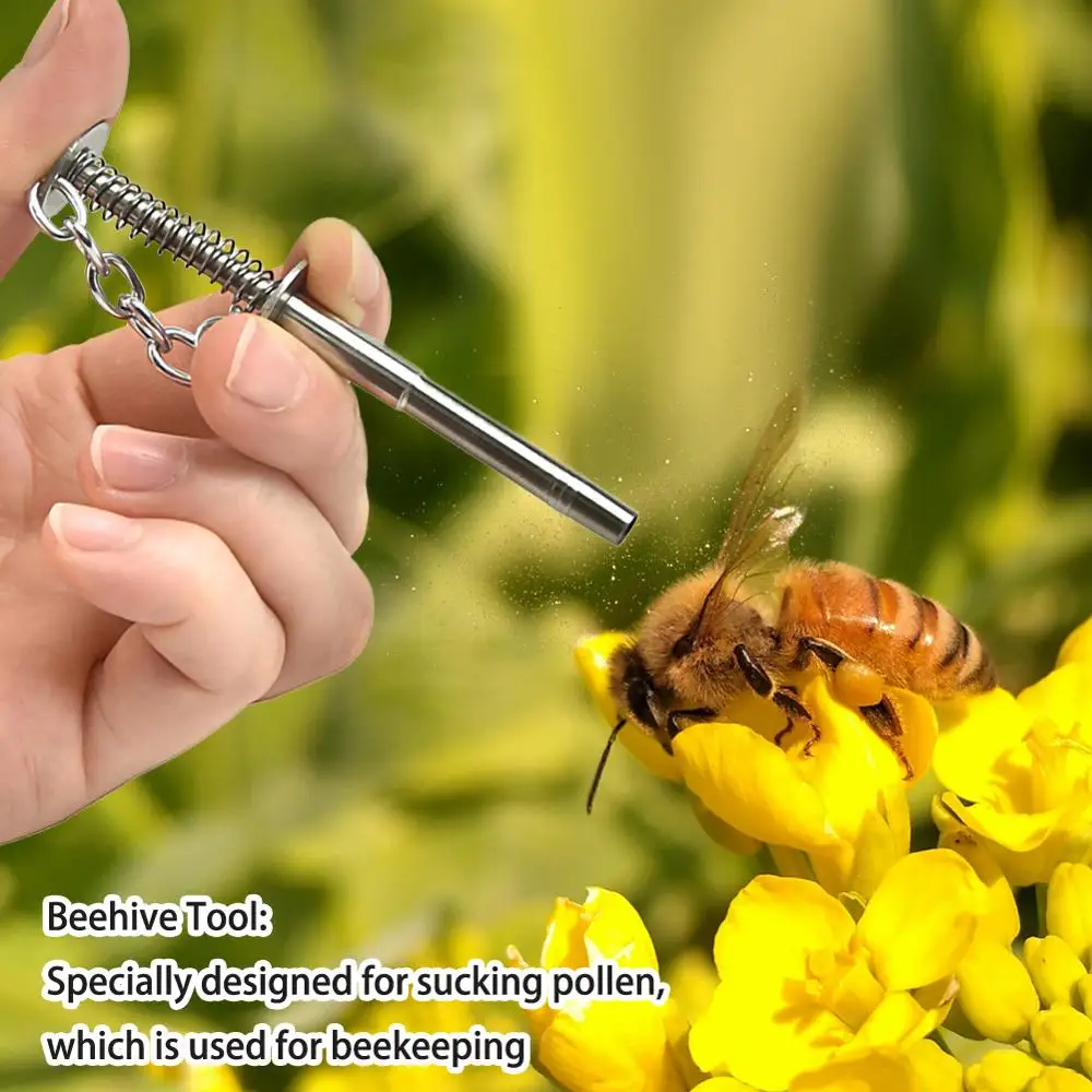 Stainless Steel Bee Pollen Grip Sucking Collector Tool Beehive Equipment Beekeeping | Дом и сад