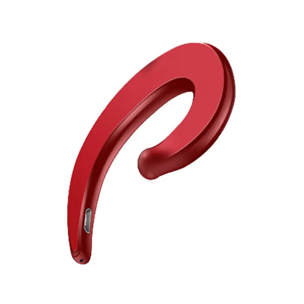 

1Pc NFC Wireless Ear Hook Earpiece Bone Conduction Bluetooth5.0 Earphone with Mic