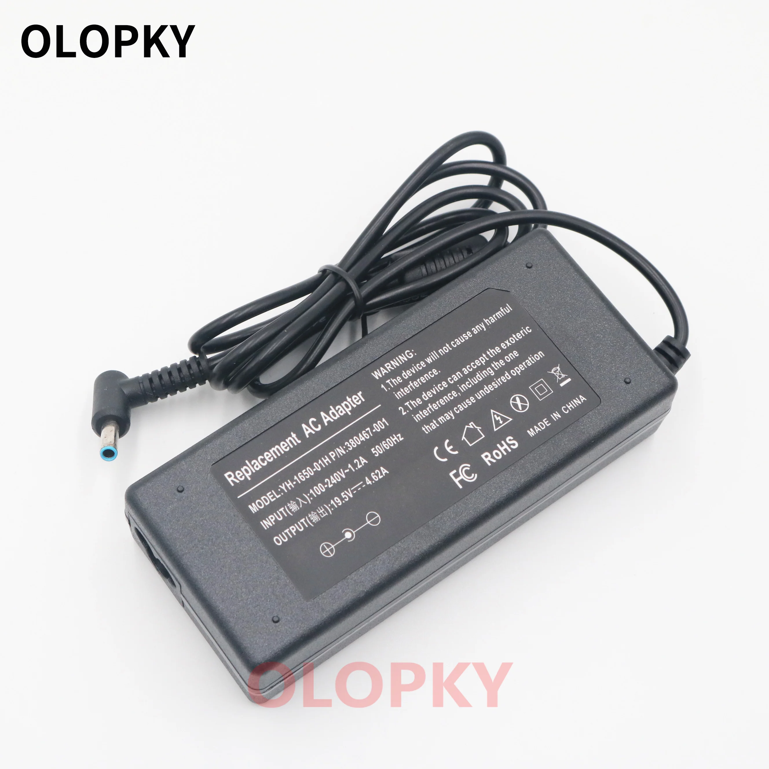 

HP laptop charger TPN-i119/c125TNP-Q117 Q118 M4/15 computer power cord 19.5V 4.62A/3.33A blue port Notebook Adapter