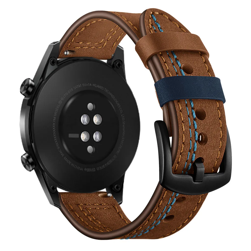 50# кожаный ремешок для наручных часов для huawei GT2 Смарт-часы 42 мм 46 мм браслет носимые аксессуары GT 2 ремни
