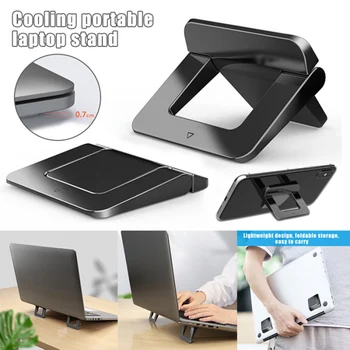 

Mini Laptop Stand Portable Desk Table Cooling Laptop Stand Bracket Compatible Phones Tablets Universal Stand