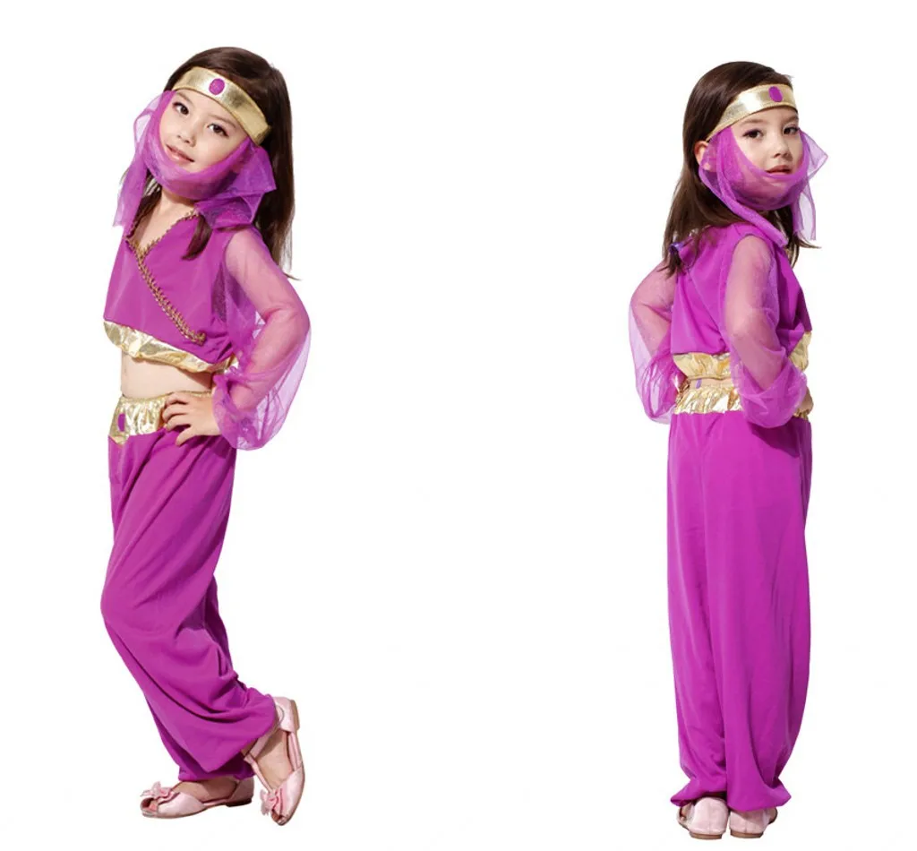 Костюмы для Хэллоуина Косплей детское арабское платье принцессы Одежда для выступлений Наруто G-0089