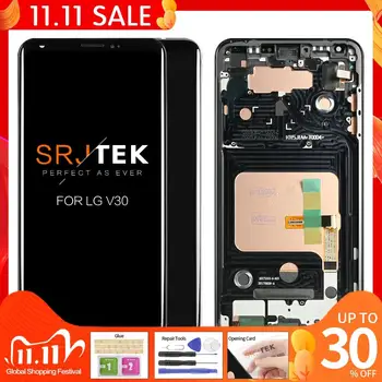 

NEW 6'' For LG V30 Plus H930 LCD Display Touch Screen Matrix Digitizer Glass With Frame For LG V30 Display H932 H933 VS996 US998