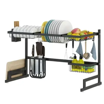 

Sink Drainer Tableware Drying Folding Drain Rack Drainer #2 (Small: 43*32 Gray) Does Not Rust Vegetables Silicon Antibacterial