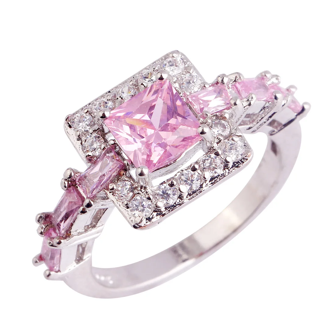 

New 925 Silver Ring Wedding Ring Square ring jewelry rings for women anniversary wedding rings