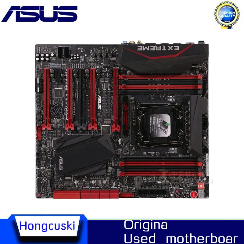 Для ASUS RAMPAGE V EXTREME/U3.1 б/у оригинальная материнская плата Socket LGA 2011-3 V3 DDR4 X99 для