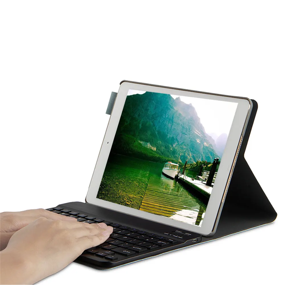  Backlit Wireless Keyboard Case for iPad 10.2 inch iPad 7th Leather Stand Case Bluetooth Keyboard Co