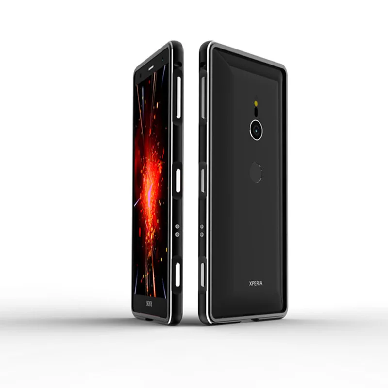 Для sony Xpreia XZ3/XZ2C чехол металлический каркас двойной цвет алюминиевый бампер Защитная крышка для sony XZ2 компактный чехол