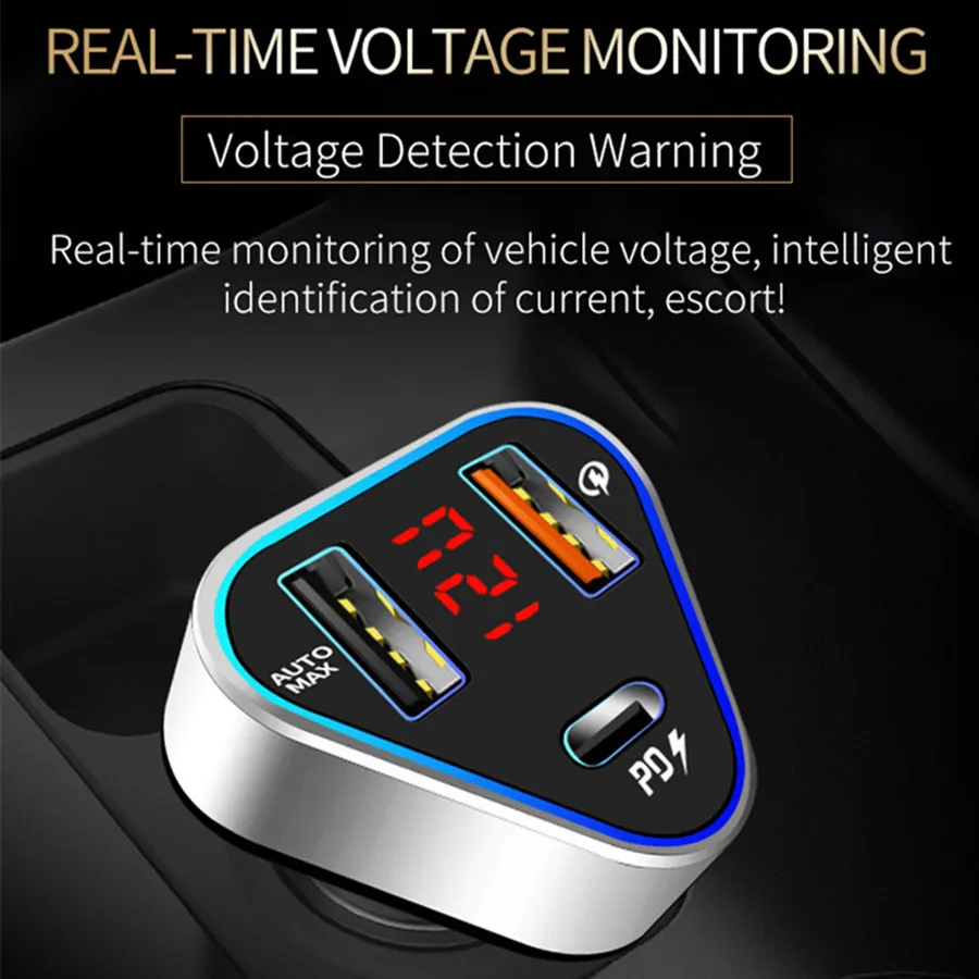 VIKEFON 41 Вт Быстрая зарядка 3,0 PD 2.4A USB Автомобильное зарядное устройство для iPhone 11 huawei Supercharge SCP QC3.0 быстрая PD USB C автомобильное зарядное устройство для телефона