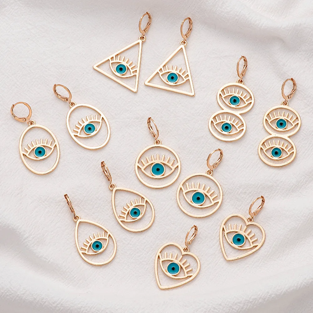 Geometric Earrings Fashion personality Bodomian style female girl earrings temperament dripping cute pop