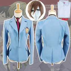Лидер продаж, Ouran, старшеклассник, Клубная школа Haruhi Kyoya Hikaru Takashi костюм для косплея пиджак и галстук рубашка парик Бесплатная доставка