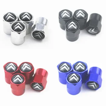 

New 4PCS Auto Wheel Tire Valve Stem Caps Cover For Citroen C4 Picasso C4L C3-XR C2 C3 C5 C6 Car accessories