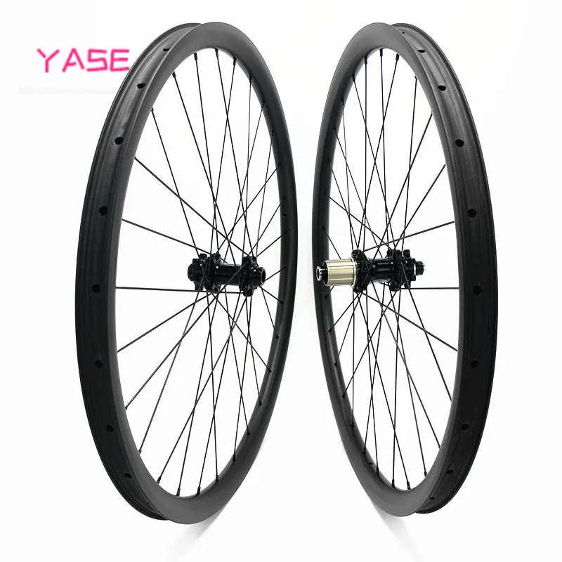 YASE 27,5 er mtb дисковые карбоновые колеса 37x24 мм симметрия бескамерные карбоновые велосипедные колеса FASTace DA206 100x15 142x12 карбоновые колеса