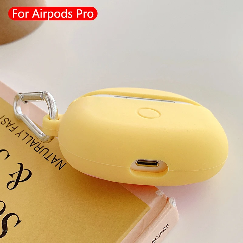 Милые Мультяшные беспроводные bluetooth-наушники для airpods pro Чехол защитный чехол Apple Airpods Pro гарнитура силиконовый мягкий чехол s