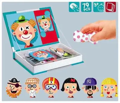 Детский Diy магнетизм фигуры из мозаики 3D детские Tangram головоломки мультфильм образовательная игрушка детский подарок динозавр животное - Цвет: 8726-3
