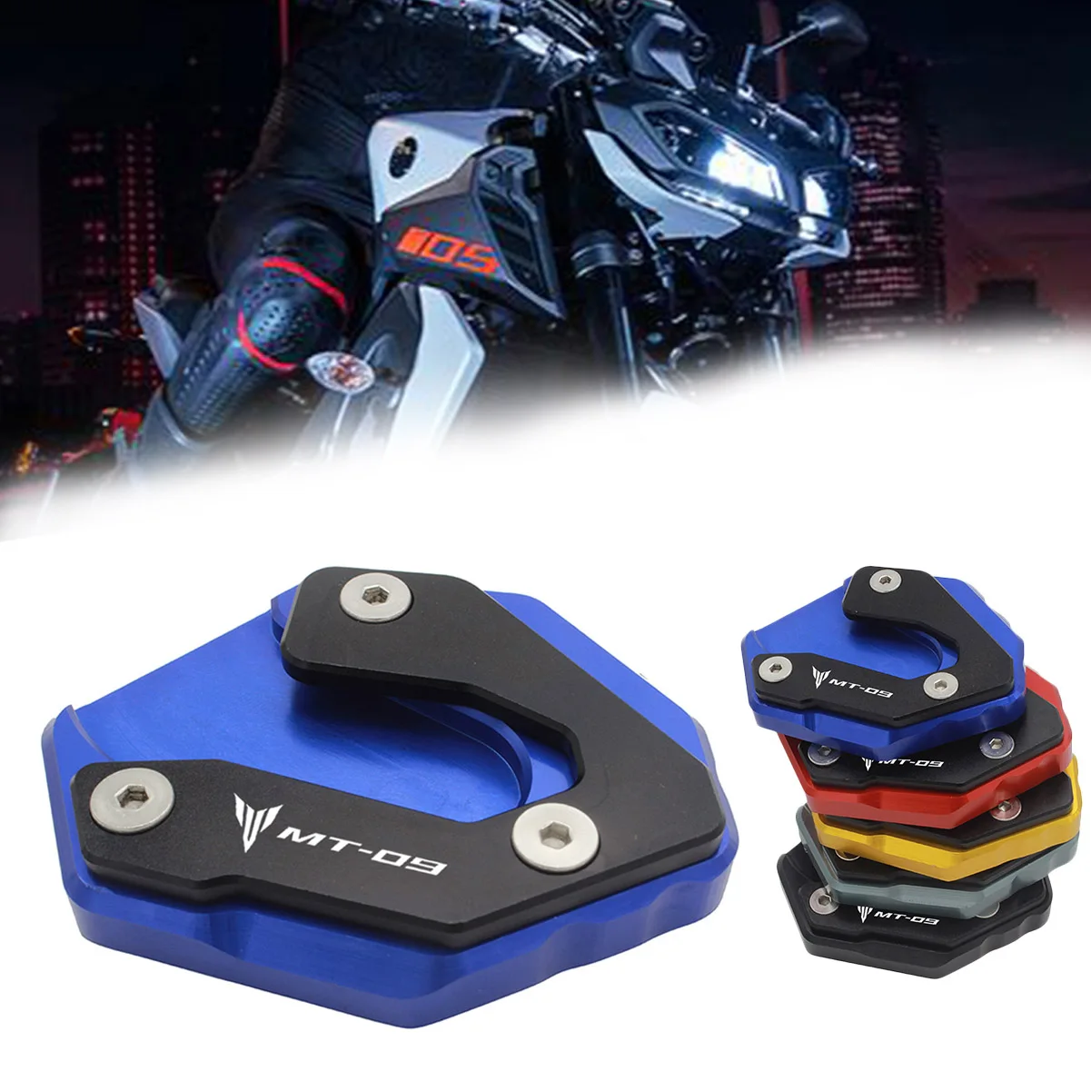 SEMSPEED для мотоциклов YAMAHA MT-09 XSR900 TRACER 900 2014-2020 ЧПУ боковая подставка упор