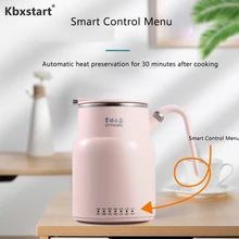Kbxstart многофункциональный электрический чайник, 316 нержавеющая сталь, кастрюля для кухни, общежития, портативный, 550 мл, изоляционный горшок, 220 В