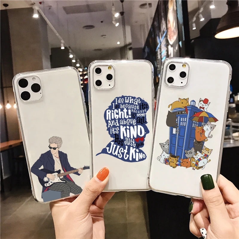 Мягкий силиконовый чехол для телефона из ТПУ Doctor who iPhone X XR XS Max 11 12pro11Pro 8 7 Plus 6s 6plus