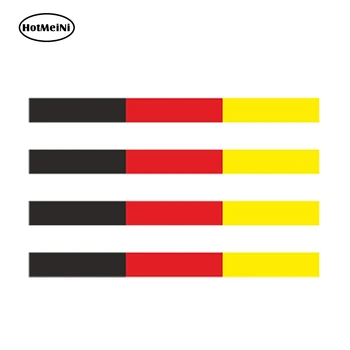 

HotMeiNi 10cm x 1.2cm 4x GERMANY STICKER STRIPE FLAG DECAL BUMPER BIKE AUTO MOTOR Decoration Waterproof JDM Bumper Car Sticker