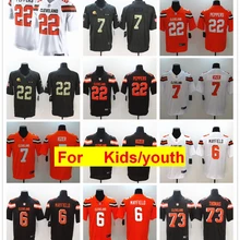 Молодежные Детские трикотажные изделия Cleveland Jabrill Peppers Baker Mayfield Myles Garrett Josh Gordon Jabrill Peppers Joe Thomas