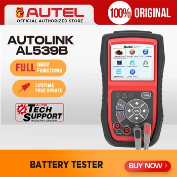 

Autel AutoLink AL539B OBD2 Scanner Auto Code Reader OBDII Diagnostic Tool Battery Tester Electrical Test Automotive Tools OBD II