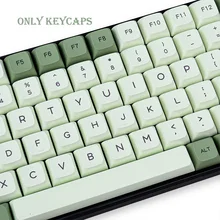 124 chaves pbt keycap xda perfil dye sub inglês japonês matcha personalizado keycaps para cherry mx switch teclado mecânico