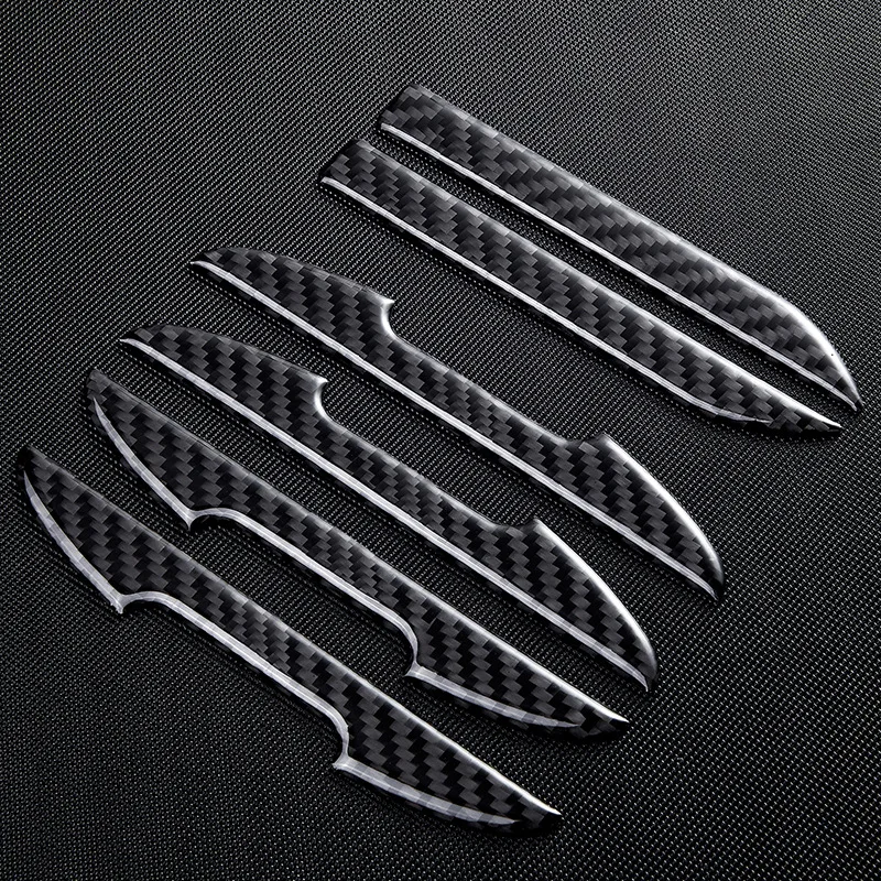 

For Jeep Cherokee Grand Commander Compass Renegade Door Anti-collision Strip Rearview Mirror Anti-scratch Carbon Fiber Sticker
