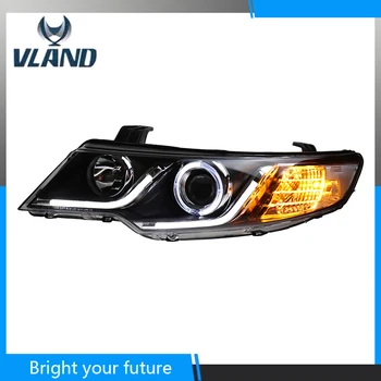 

Headlight For KIA Forte 2009 2010 2011 2012 2013 2014 Head Lamp HID Lens low beam Front Lamp DRL LED Modify Custom