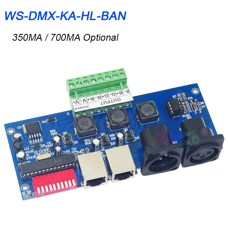 DC 12V-24V 350MA 700MA Constant Current Dimmer DMX512 Decoder 3 CH Channels RGB Controller For LED Strip,Light,Lamp,Module dmx512 3ch constant current decoder 12v 24v 48v input signal dmx512 1990 led controller 350ma 700ma 1 3 output channels pwm new