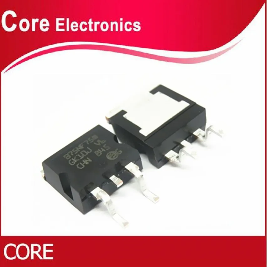 

50Pcs c STB75NF75L B75NF75 B75NF75L TO-263 80A 75V Power MOSFET new