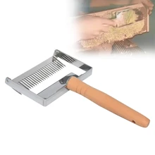 Инструменты для пчеловодства, скребок для меда, вилка с деревянной ручкой, нержавеющая сталь, разворачивающиеся вилки, инструмент для пчеловода, улей, пчела, мед