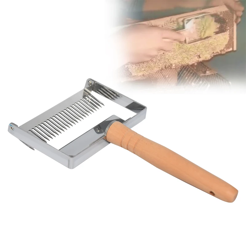 

Beekeeping Tools Honey Scraper Fork Wooden handle Stainless Steel Uncapping Forks Beekeeper BeeHive Bee Honey Tool