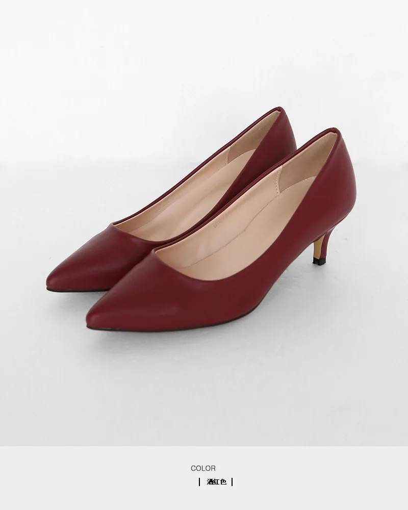 COWCOM/распродажа новые туфли на высоком каблуке с закрытым острым носком черные