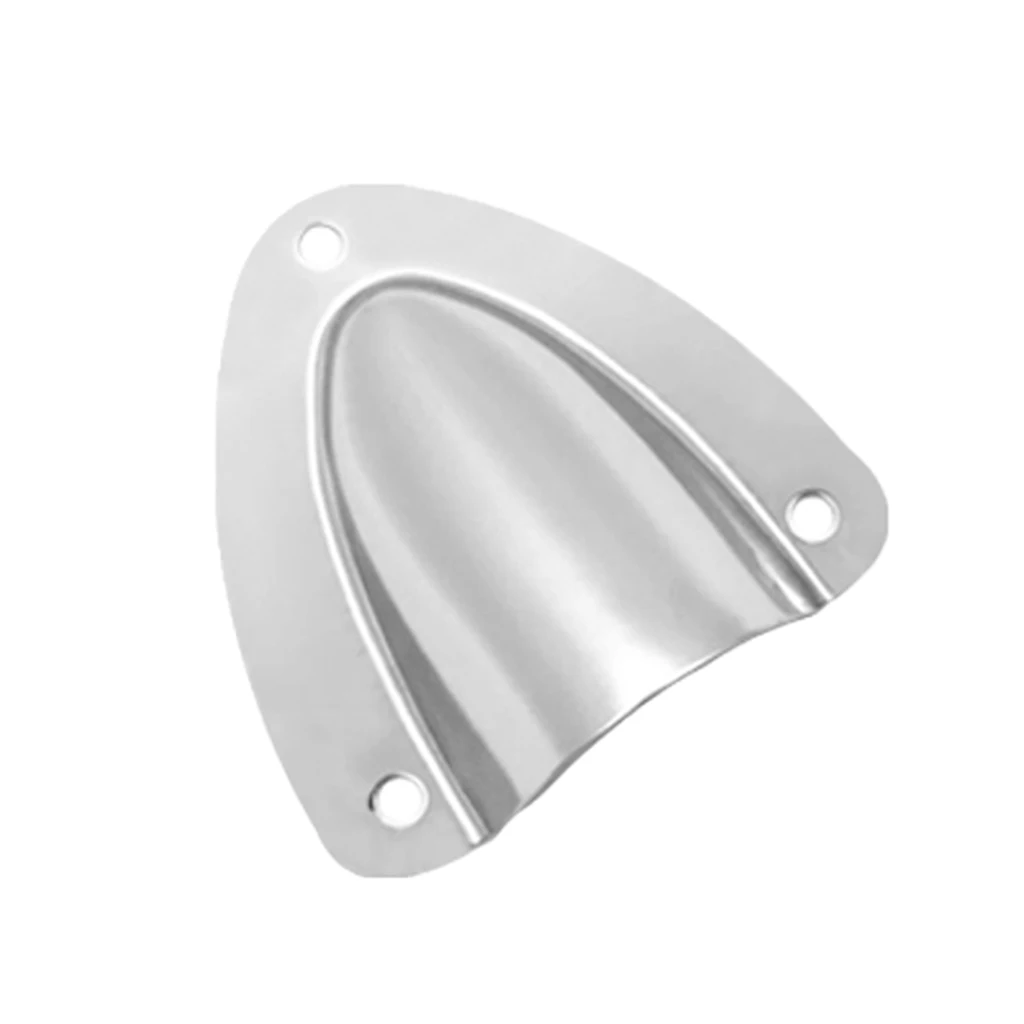 Silver Vent Hole Cover Vent Cover, Stainless Steel, Clam Shell Shape