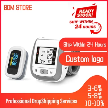 

Yongrow OLED Fingertip Pulse Oximeter & LCD Wrist Blood Pressure Monitor Family Health Care Gift